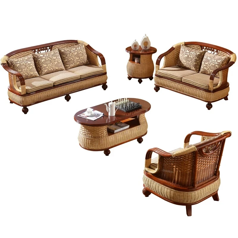 Living Room Or Outdoor Rattan Sofa - Buy Outdoor Rattan Sofa,Outdoor