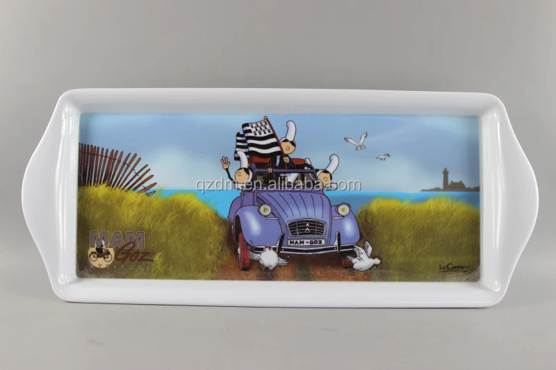 39x16cm Melamine Serving Tray , Plastic Tray for cup