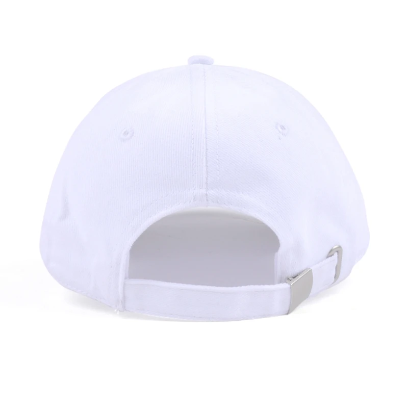 High End Quality 100 Cotton White Blank Baseball Cap With Sandwich Brim ...