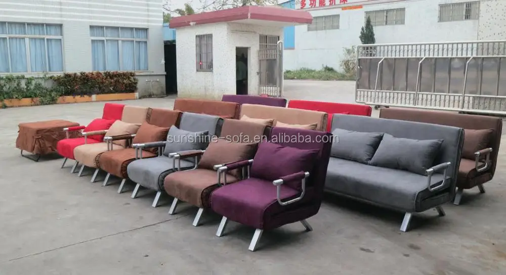 Cheap & High Quality Beautiful Fabric Folding Sofa Bed Home Furniture