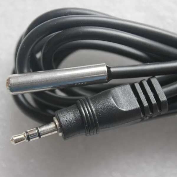 Round Cable 2m Ds18b20 Probe Digital Output 3.5mm Mini Audio Jack