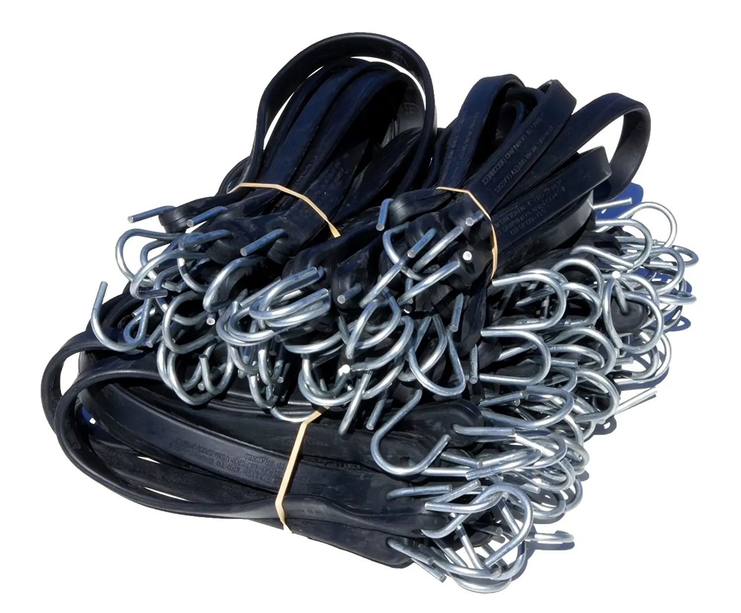 12 pack Tarp Straps for Flatbed Trailers 21' Rubber Bungee Cord w/Metal