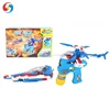 2018 New Arrival Puzzle Bubble Gun with DIY Car Plane Helicopter Plastic Bricks Building Blocks Toys for kids