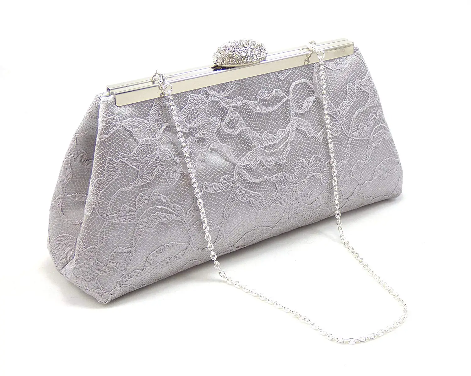 silver bridal bag