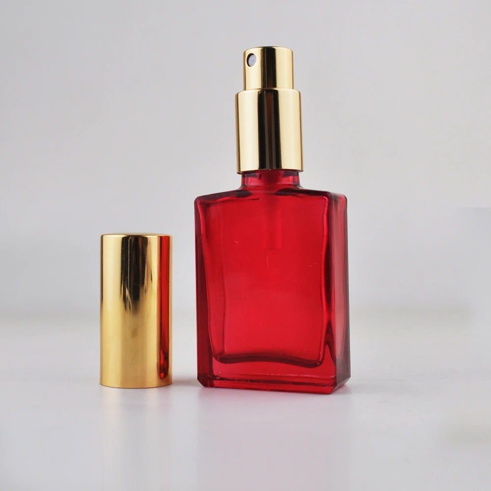 Flat Square Pink Room Spray Glass Bottle For Essential Oil 30ml Buy