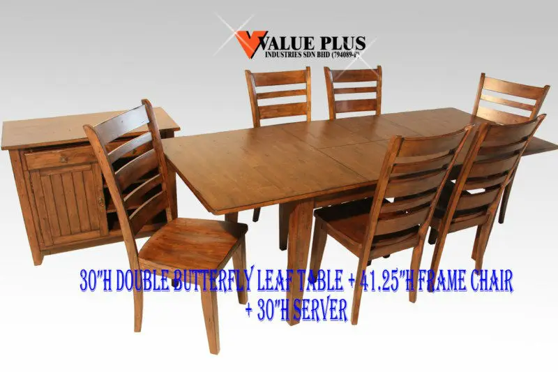 Butterfly Table Frame Chair Server Buy Solid Wood Dining