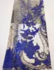 Hot selling stones gold french lace beaded african soft wedding net material