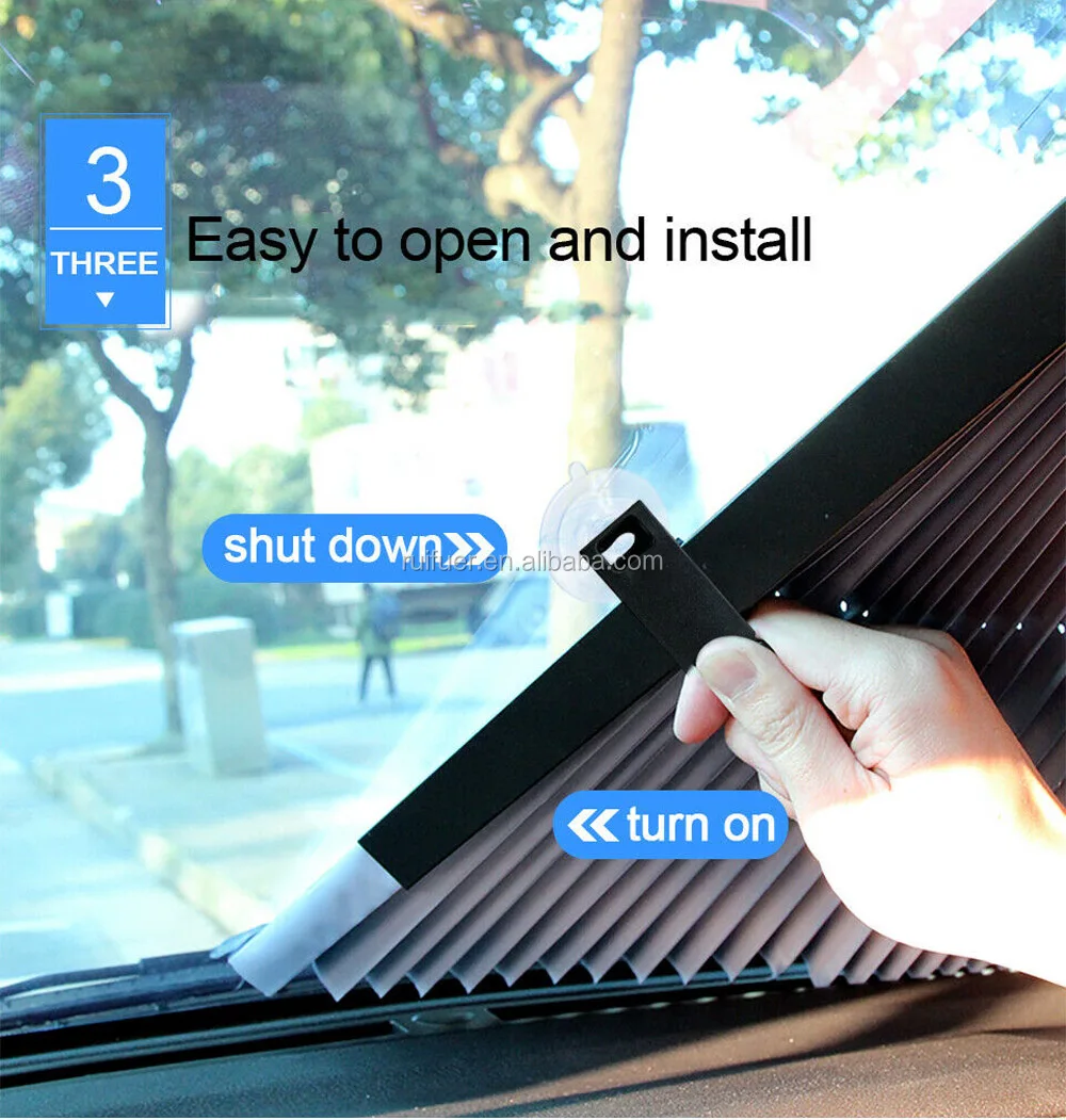 Windshield Sun Shade Retractable Window Shade UV Ray Reflector Foldable Shield Cover Aluminum Foil Sunshade Cover.jpg