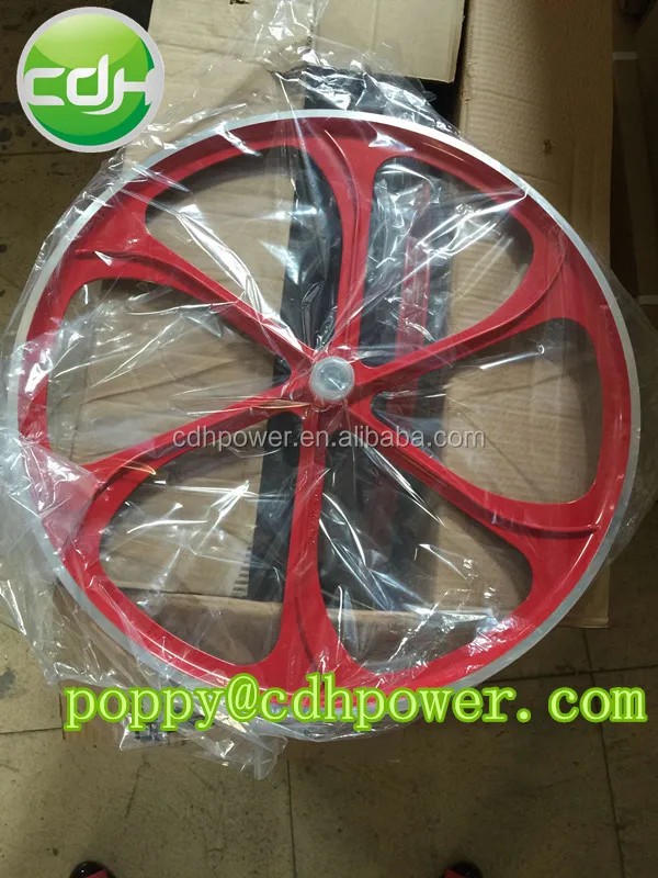 motorized bicycle mag wheels