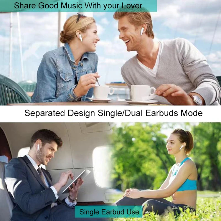 2019 New Product Wireless Earbuds Airpair 5.0 TWS Dual call i12 Earphones Headphone With Charging Case Play Music 5 Hours - ANKUX.COM
