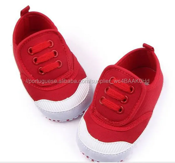 sapato vermelho para criança