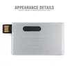 most thin high speed memory stick Push Button fashion design drawing aluminium alloy usb flash drive credit card