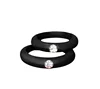 2017 HOT!! Unisex grey black blue engagement silicone wedding ring for men women finger fashion jewelry
