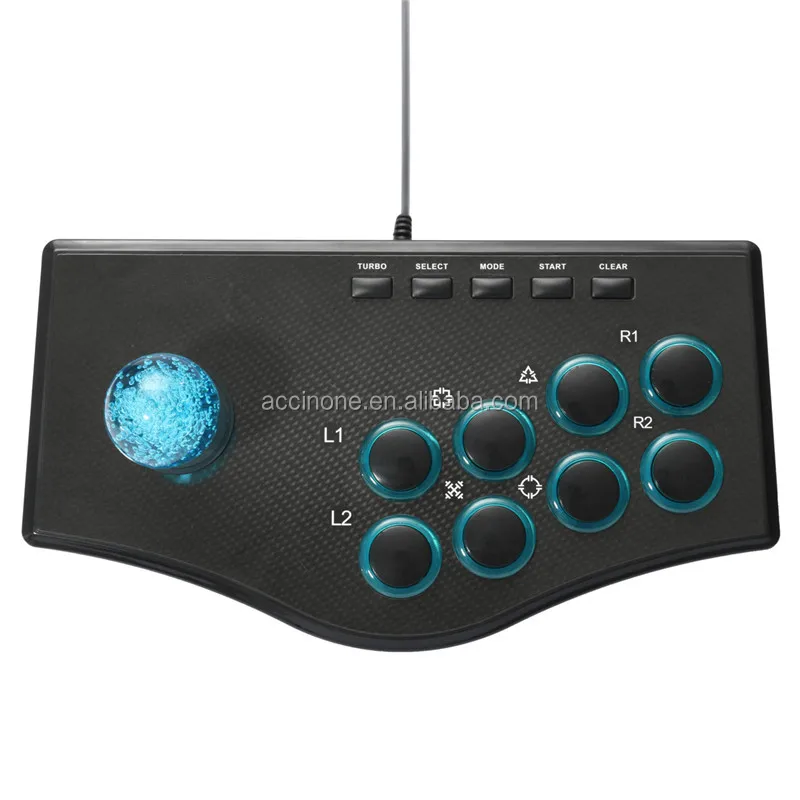 Arcade USB Encoder Controlador de Juego genérico Juego de PC Tarjeta de Circuito de Joystick Ensamblaje de Placa de Control del Controlador para Juegos de Lucha de PC 