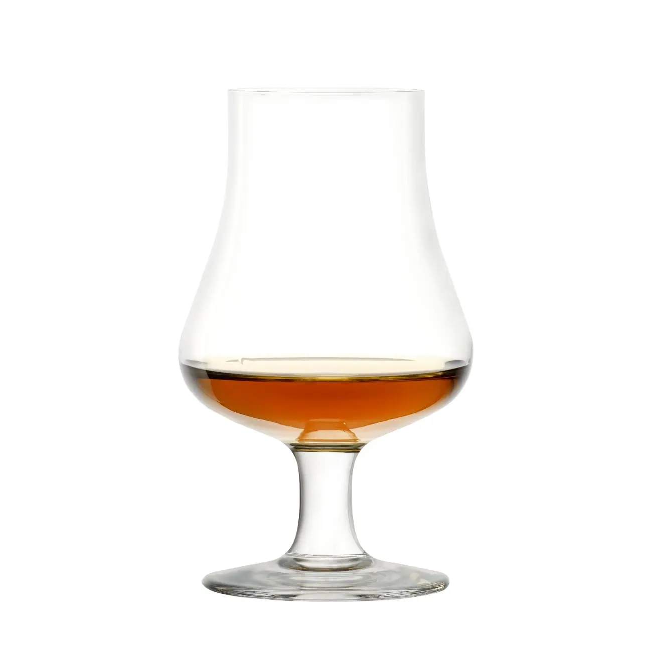tulip shaped shot transparent clear glass brandy s