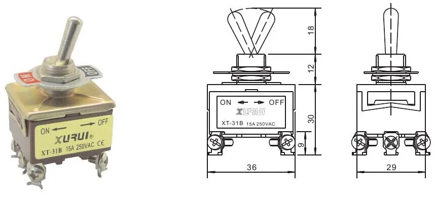 Toggle Switch Pinout