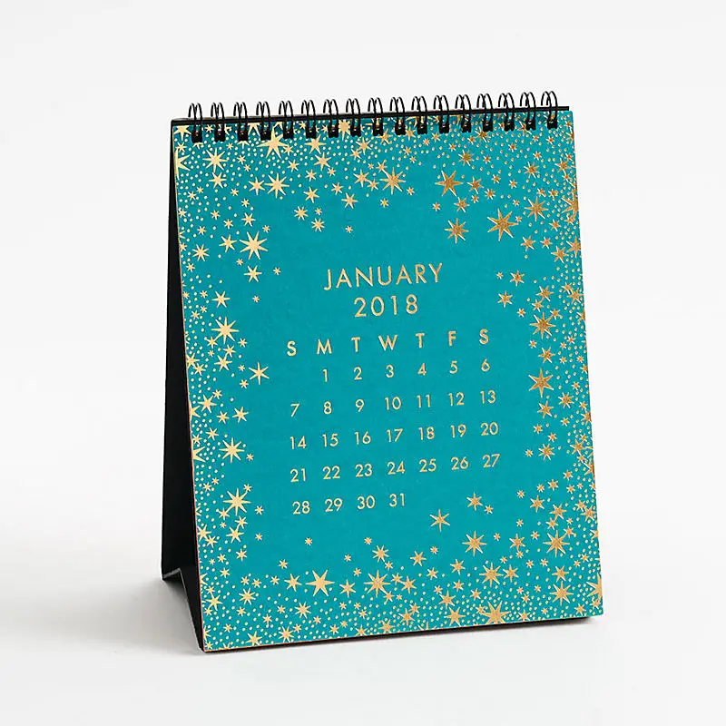 2022 Cheap Bulk Buy Customized Mini Craft Flip Table Calendar Stand For