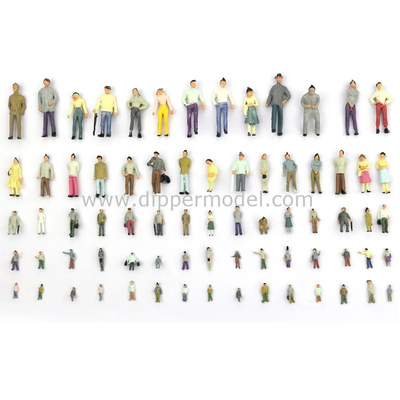 Various Miniature Plastic Model Human Figurines For Architectural Model ...