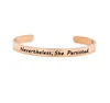 new hot selling stainless steel jewelry Custom Engraved Bracelet matte cuff bangles