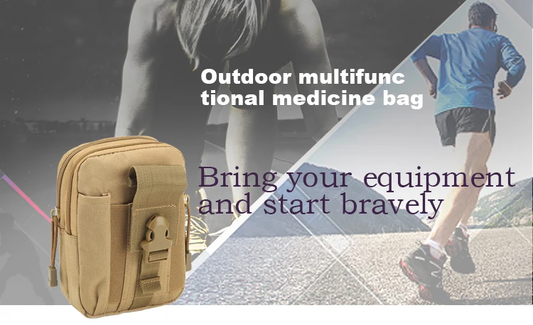 Manufacturer Wholesale Sports Running Hiking Men Waist Bag Belt Pouch Military Outdoor Waist Bag
