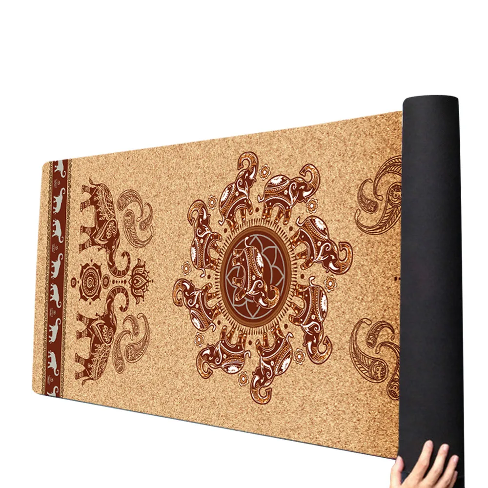 Eco Friendly Custom Print Natural Cork And Rubber Yoga Mat Buy Cork