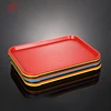 Buy online abs teabag tray plastic food serving tray abs black rectangular large plastic hotel trays