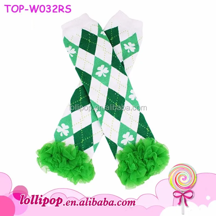 Soft Cotton Print Red Heart Pattern Ruffle Style Baby Girls Tutu Leg