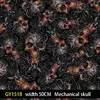 Hot Cow Pattern Water Transfer Printing Film Mechanical Skull Water Transfer Process / Hydrographics Film GY1518