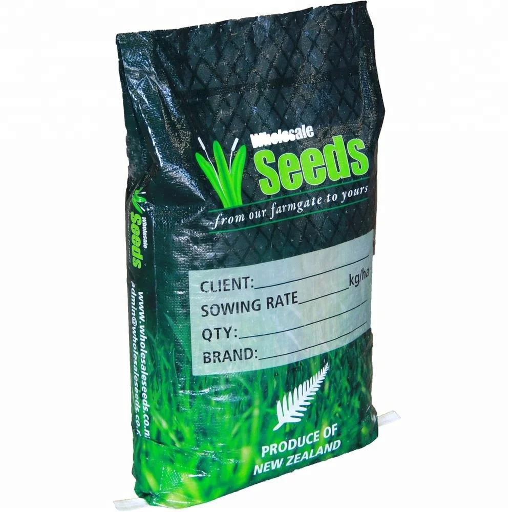 Grass Seeds Poly Bags 25kg For Packaging Pp Woven Plastic Packing Bags 50kg Bird Seed Food 20kg