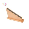 CE/EN71 Preschool Kindergarten Nursery Wooden Educational Learning Material Montessori Toys Rack for Red Rods