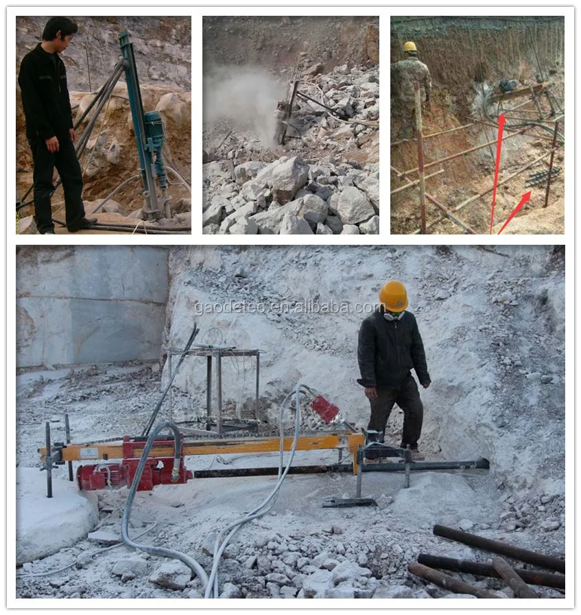 Portable Pneumatic Gold Mining Borehole Drill Rig Machinery