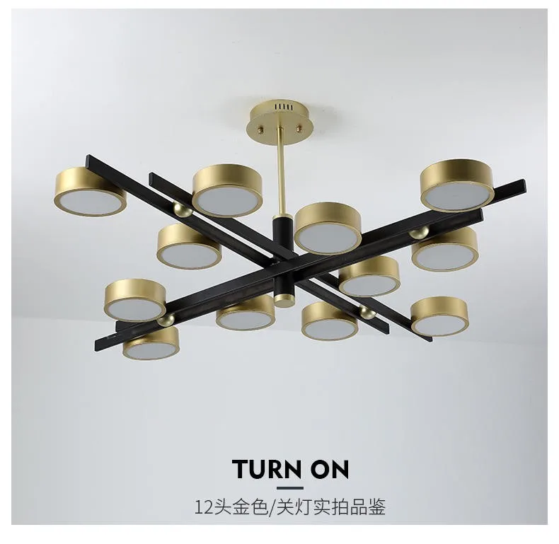 Nordic light luxury living room study bedroom restaurant chandelier designer model room molecular LED creative personality lamps