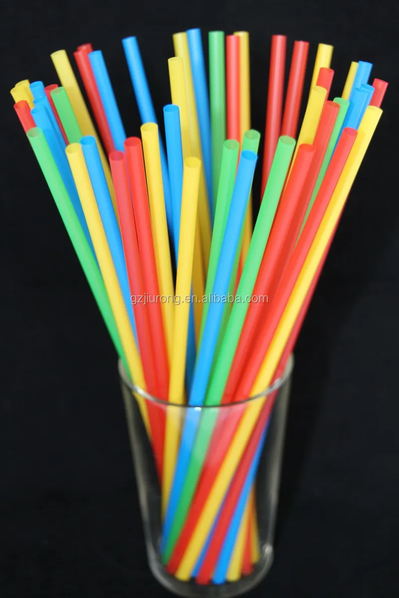 plastic ps material Plastic With Pp Black Flexible Drinking Straw Different