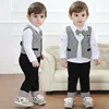 2017 spring /autumn party hot tuxedo boys suits soft handsome baby boy gentleman suits
