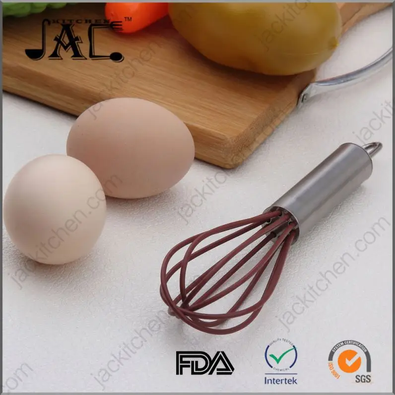 Wholesale Stainless Steel Silicone Pastry Whisk