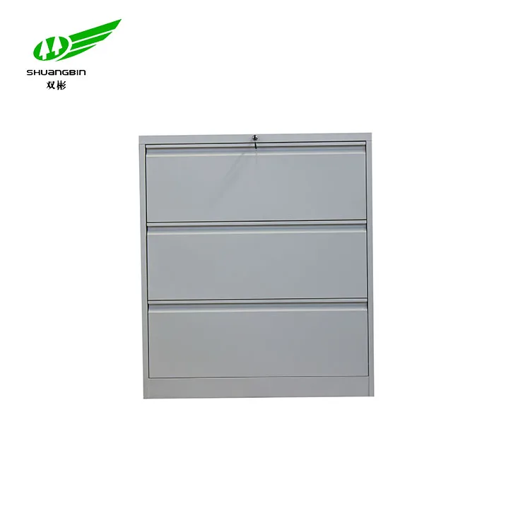 High Quality Fireproof Waterproof 3 Drawer Metal Wide Card Hon File