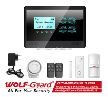 pstn wired home security alarm system for auto dial yl 007k5 buy