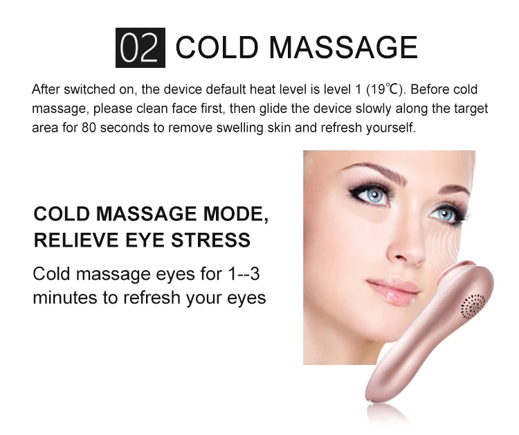 Cheapest home use hot and cold eye massager vibrating ultrasonic photon facial massager