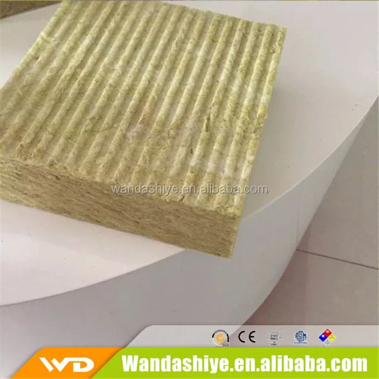 Fireproof Mineral Rigid Insulation Rock Wool For Wall And Roof