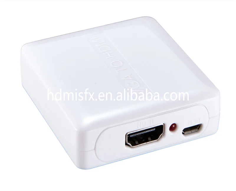 Plastic Hdmi Vga To Hdmi Converter Convert Vga+r/l Signal To Hdmi Signal Buy Plastic Vga To