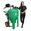Oil tanks paint and rust removing dustless blaster