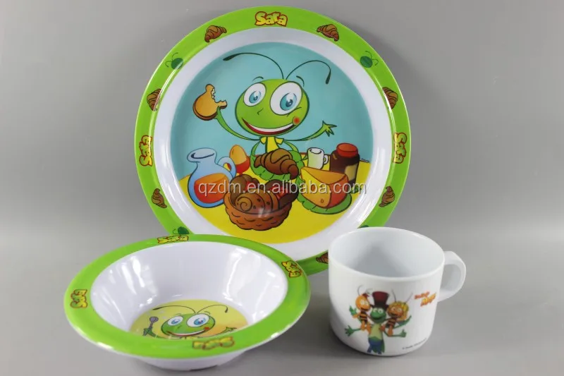 5pcs Melamine Kids dinnerware set LFGB FDA