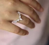 fashion jewelry size 6,7,8 big stone V shape women finger sparking bling diamond ring