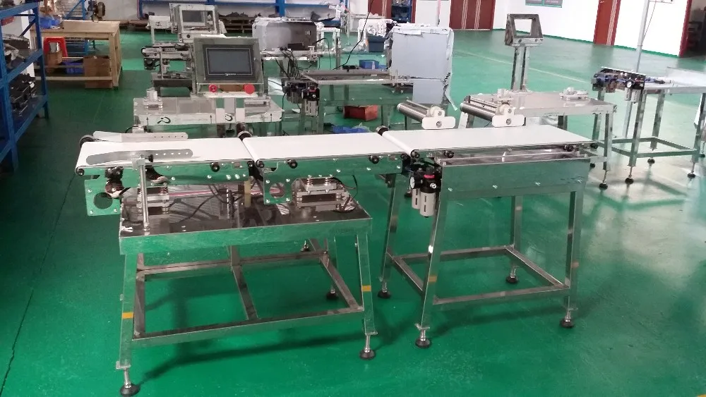 Food Industry Online Automatic Checkweigher With Rejection Function