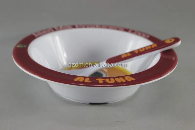 6.5 "Melamine Dinner bowl + spoon set for Kid's