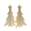 Art minds home decor toys cheap custom large pieces laser cut artificial christmas tree wood crafts made in China
