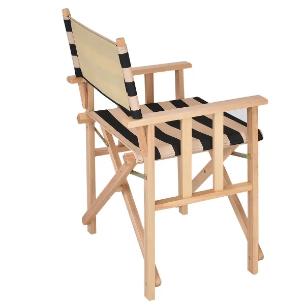 Stripe Canvas Wood Foldable Director Chair Buy Wood Director Chair