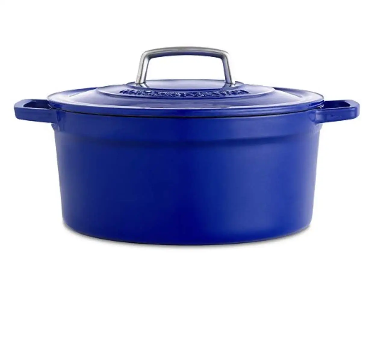 Martha Stewart Collection Collectors STRAWBERRY Enameled Cast Iron 6 Qt Round Casserole Dutch Oven