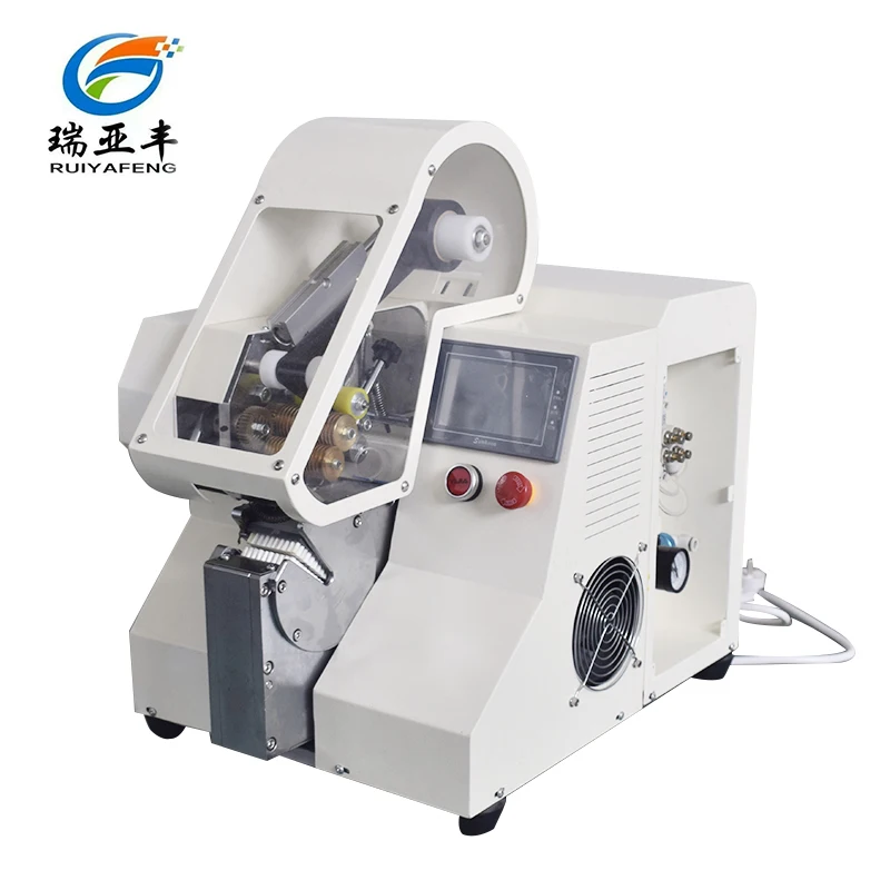 Automatic Braided Ropes Tape Wrapping Cutting Machine For Round Wire