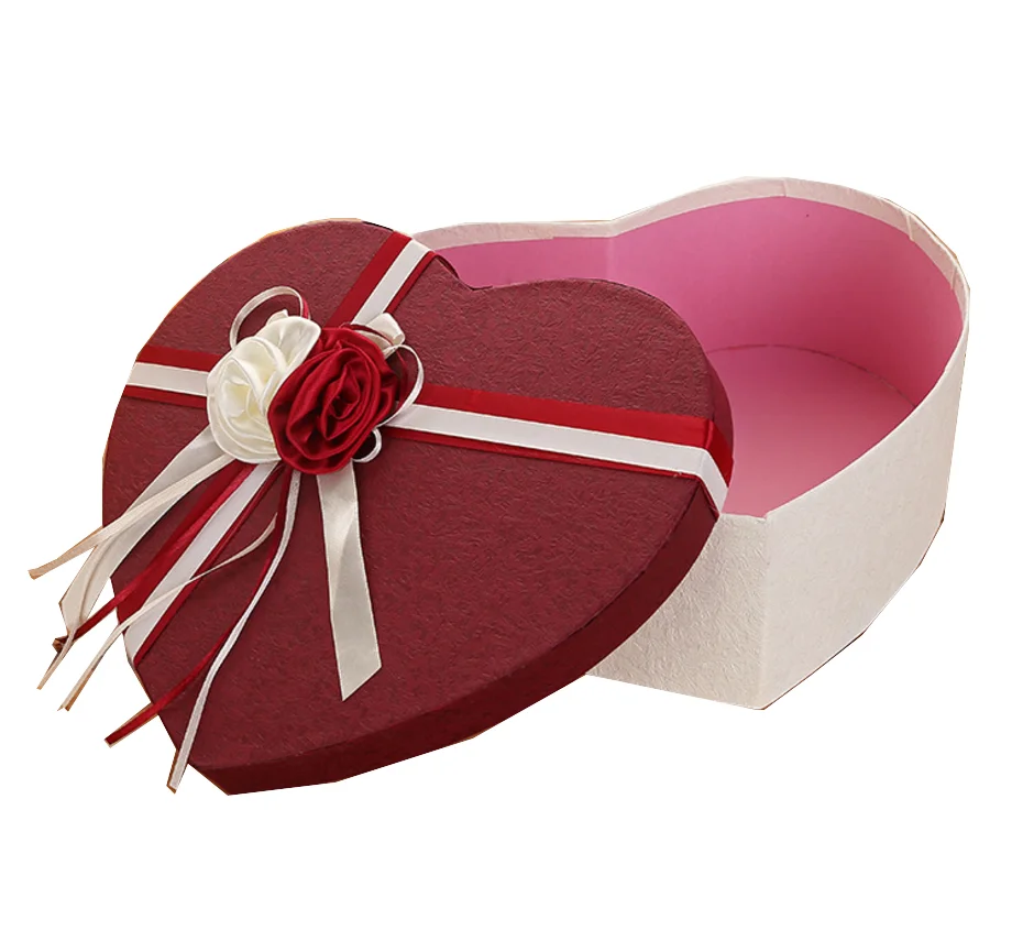 リボン付きチョコレート用ハート型段ボールギフトボックス Buy ハートシェイプ段ボールギフトボックス Product On Alibaba Com